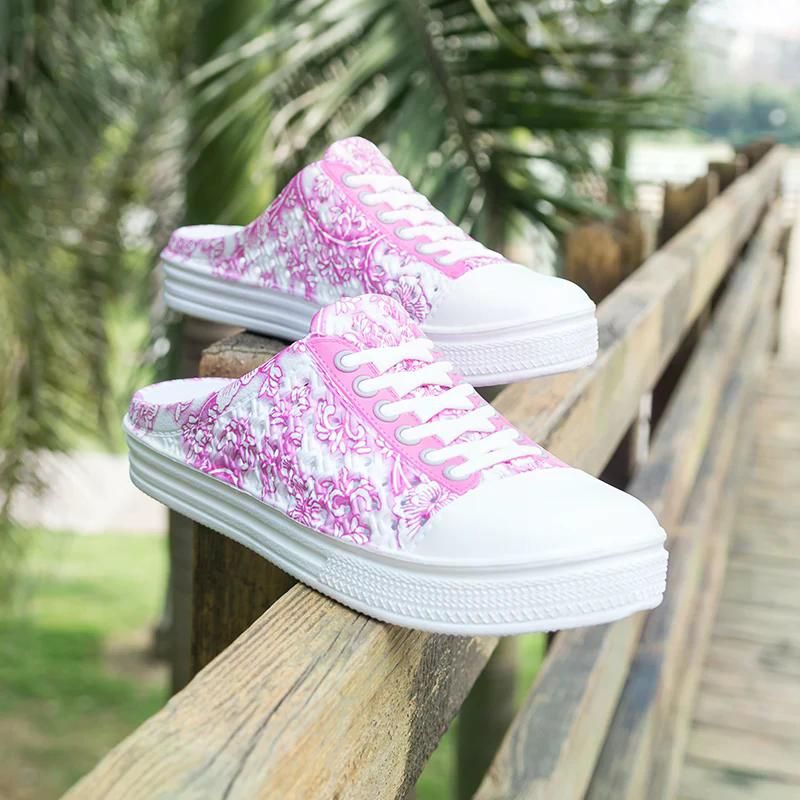 Women Outdoor Casual Shoes Summer Fashion Breathable Round Toe Comfortable Flats Sports Shoe Feminino Non Slip Zapatillas Mujer