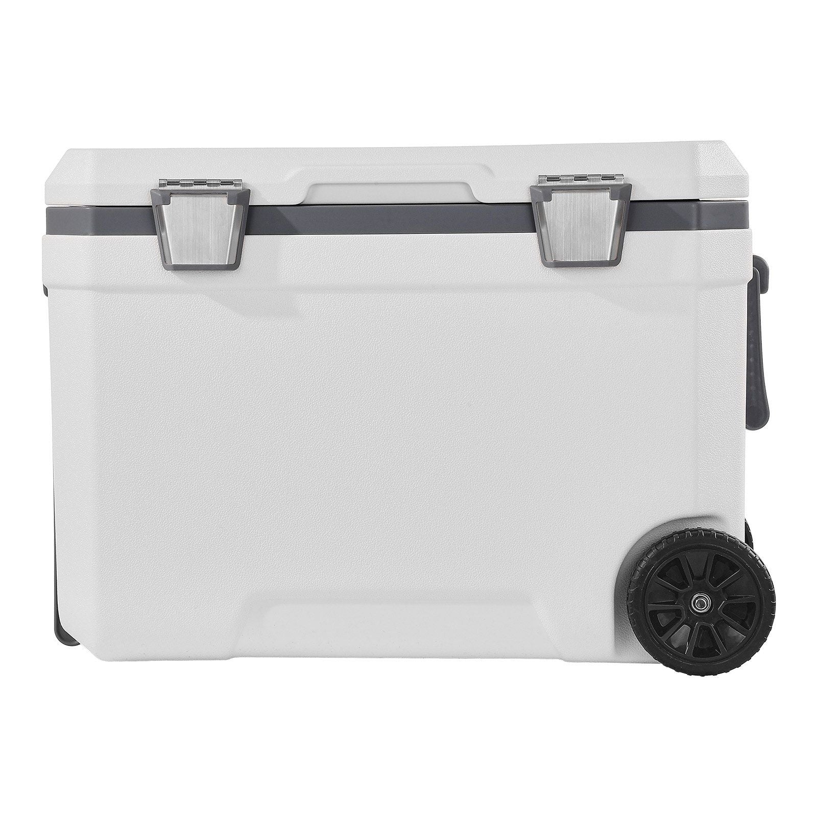 Portable Cooler 45 QT Insulated Wheeled Cooler 64 Can Capacity with Cup Holder