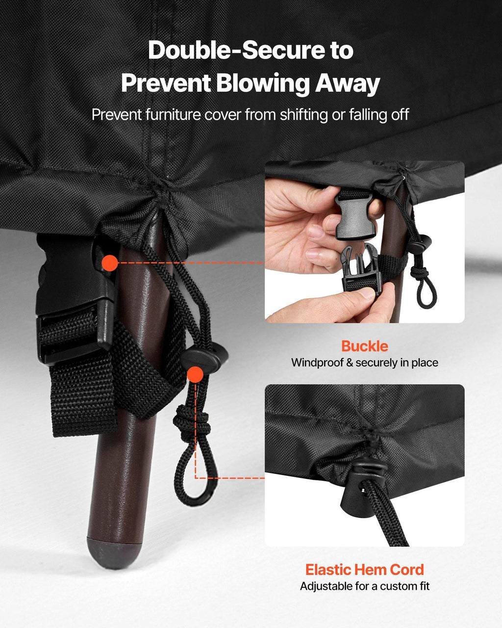 Patio Outdoor Furniture Cover 420D Waterproof Table Chairs Sofa 74x74 inch