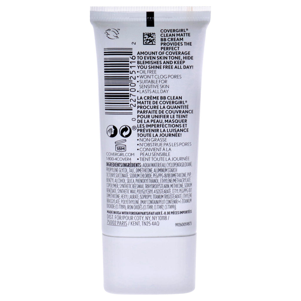Clean Matte BB Cream For Oily Skin - 560 Deep by CoverGirl for Women - 1 oz Makeup