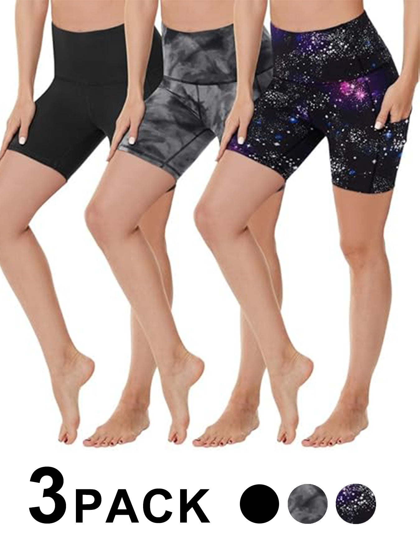 3-Pack High Waist Yoga Pants