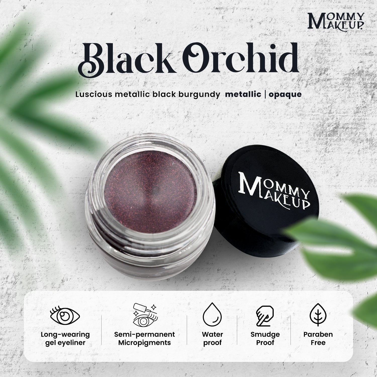 Black Orchid Stay Put Waterproof Gel Eyeliner w/ Micropigments