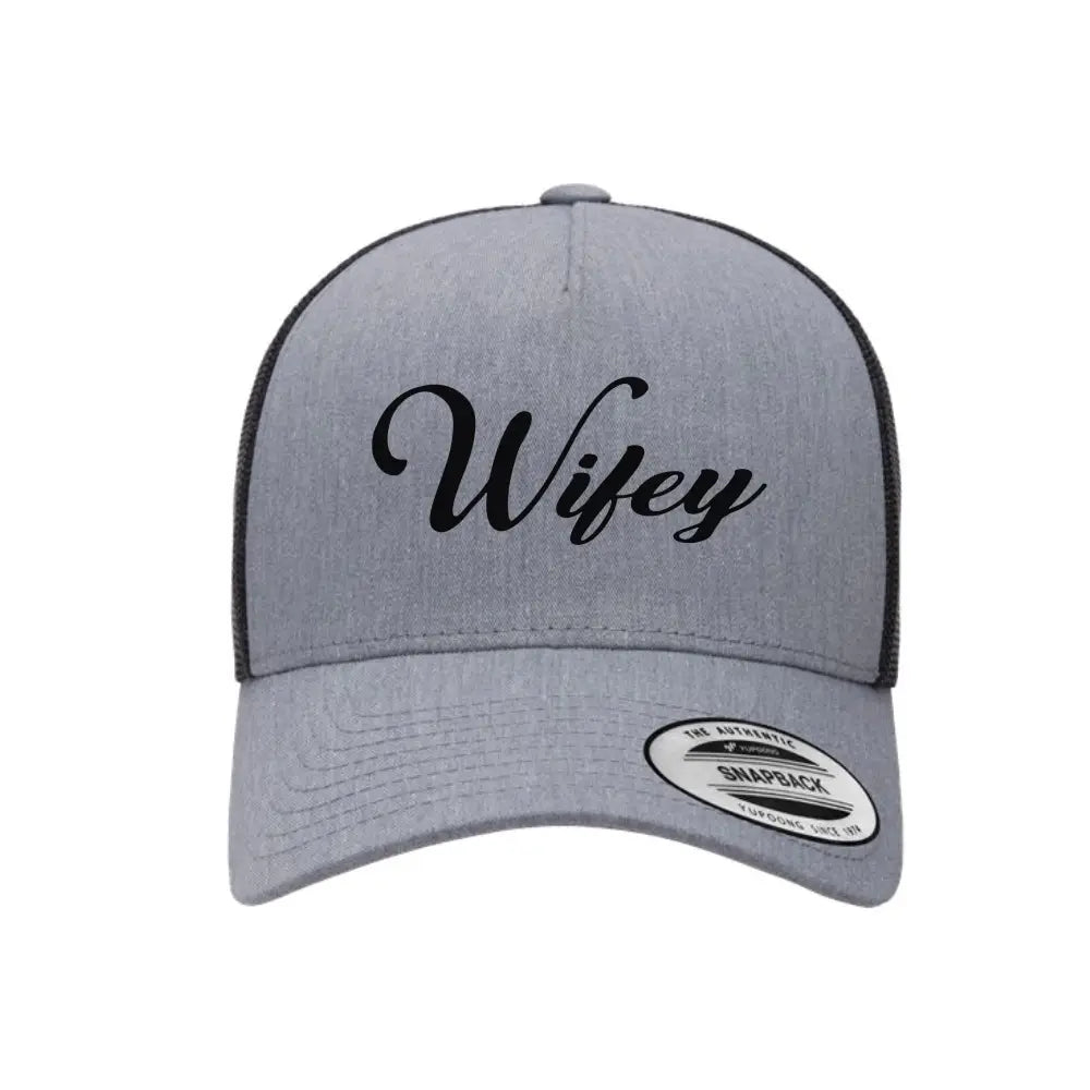 Embroidered Wifey Trucker Hat â€?Classic Mesh Cap for Wedding or Anniversary