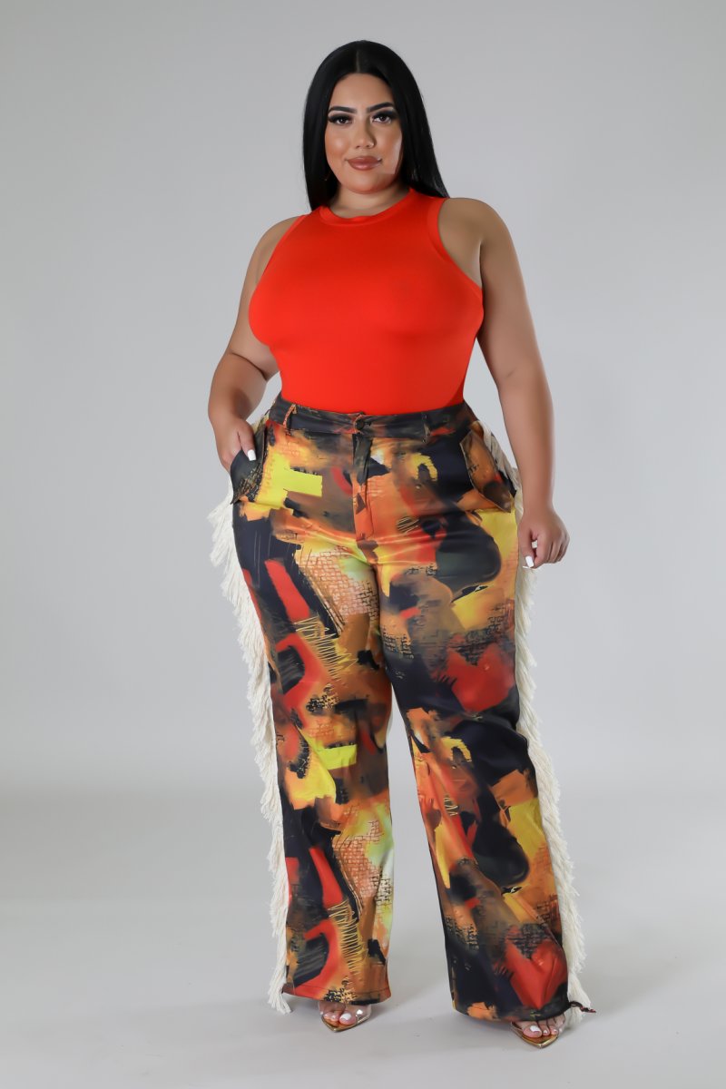 HOT IN HERE| FRINGE PANTS