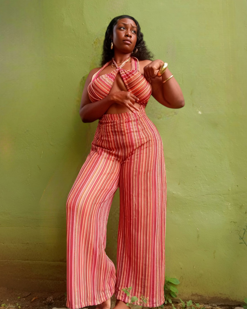 ISLAND HEAT | HALTER JUMPSUIT