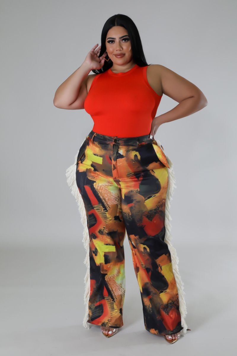 HOT IN HERE| FRINGE PANTS