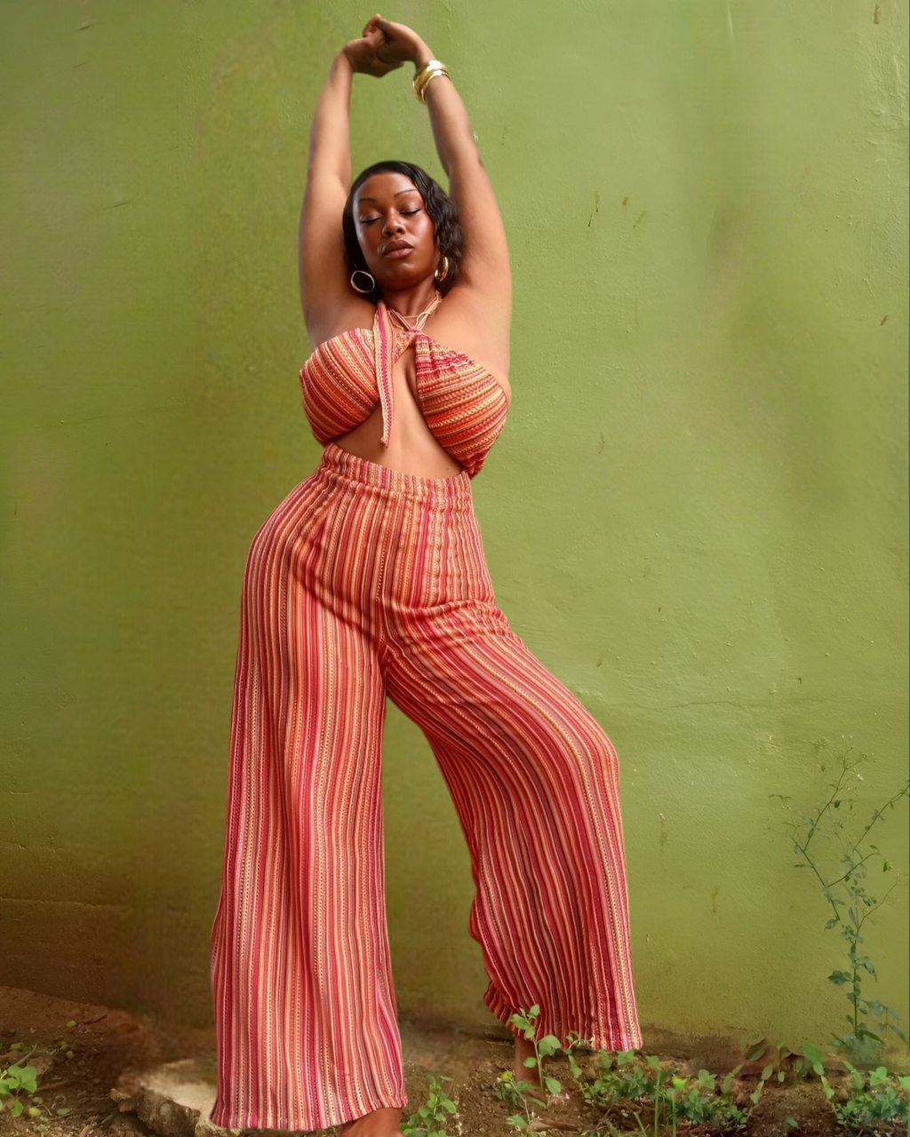 ISLAND HEAT | HALTER JUMPSUIT