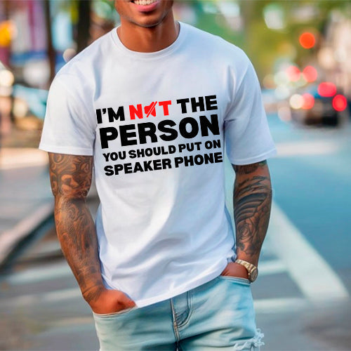 Speaker Phone Unisex T-Shirt â€?Funny Talk Loud Tee