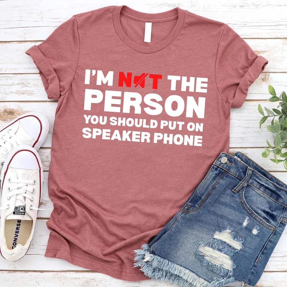 Speaker Phone Unisex T-Shirt â€?Funny Talk Loud Tee