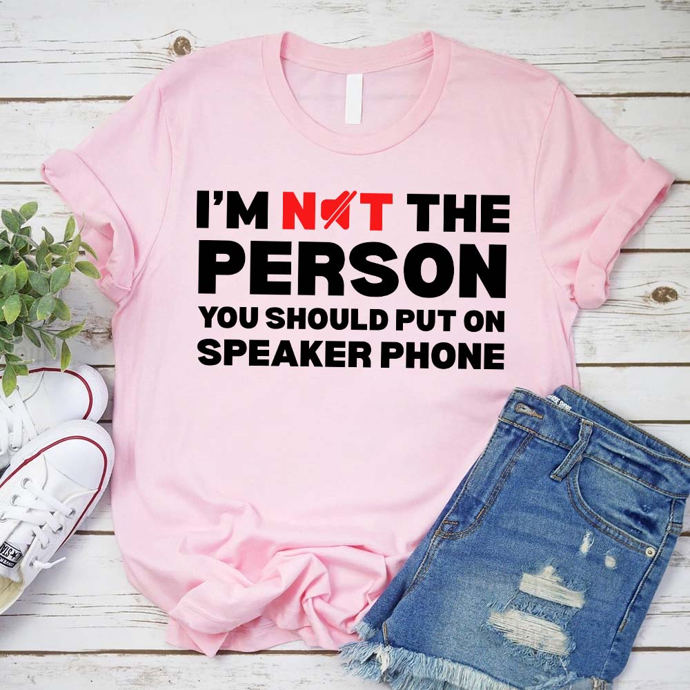 Speaker Phone Unisex T-Shirt â€?Funny Talk Loud Tee