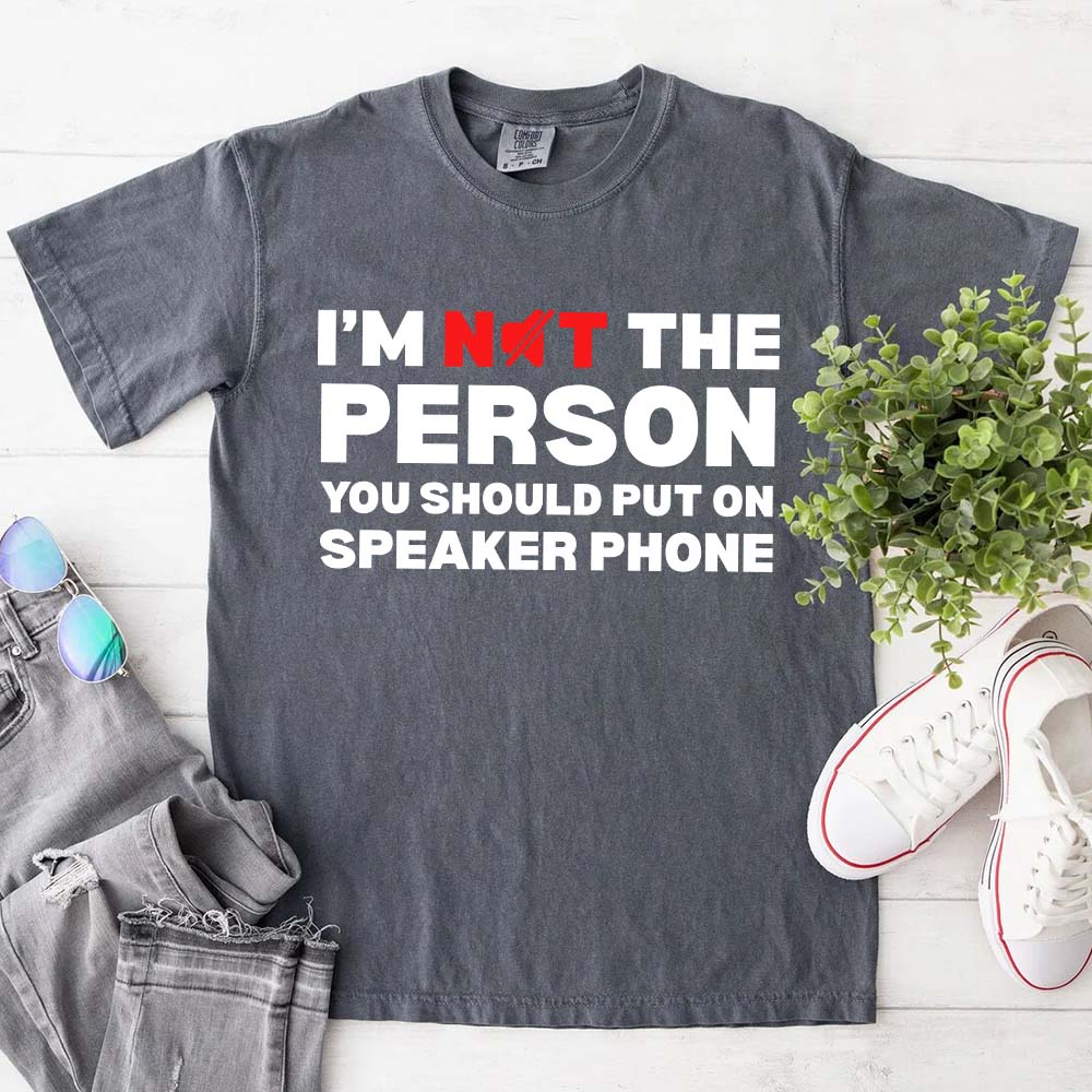 Speaker Phone Unisex T-Shirt â€?Funny Talk Loud Tee