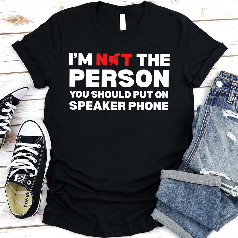 Speaker Phone Unisex T-Shirt â€?Funny Talk Loud Tee