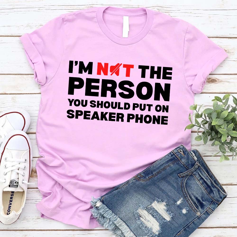 Speaker Phone Unisex T-Shirt â€?Funny Talk Loud Tee