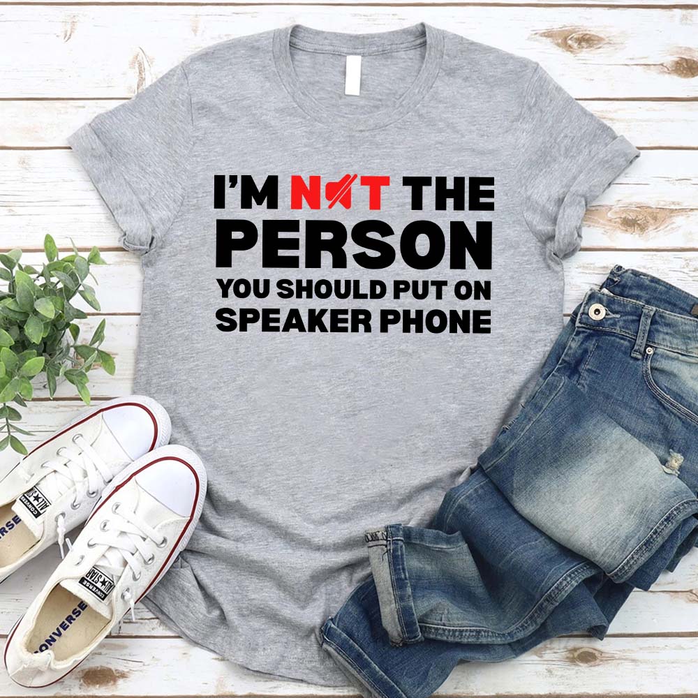 Speaker Phone Unisex T-Shirt â€?Funny Talk Loud Tee