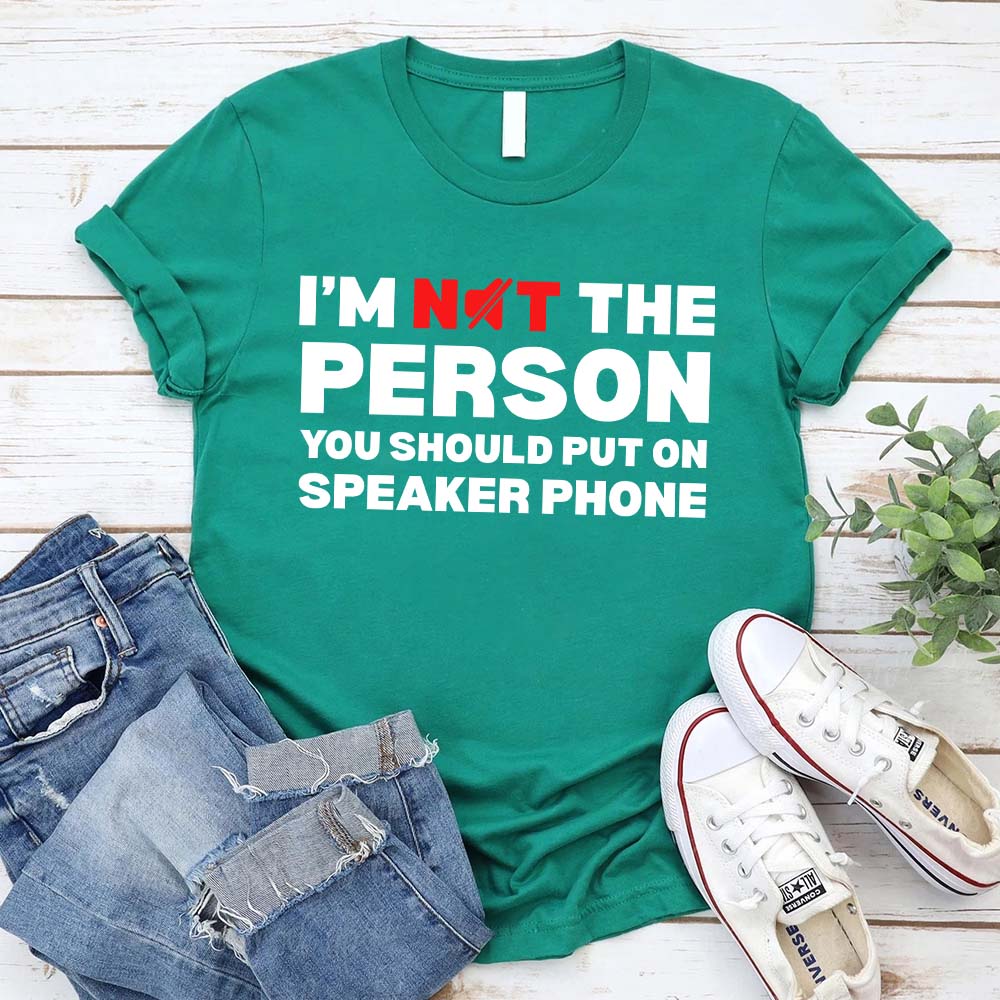 Speaker Phone Unisex T-Shirt â€?Funny Talk Loud Tee