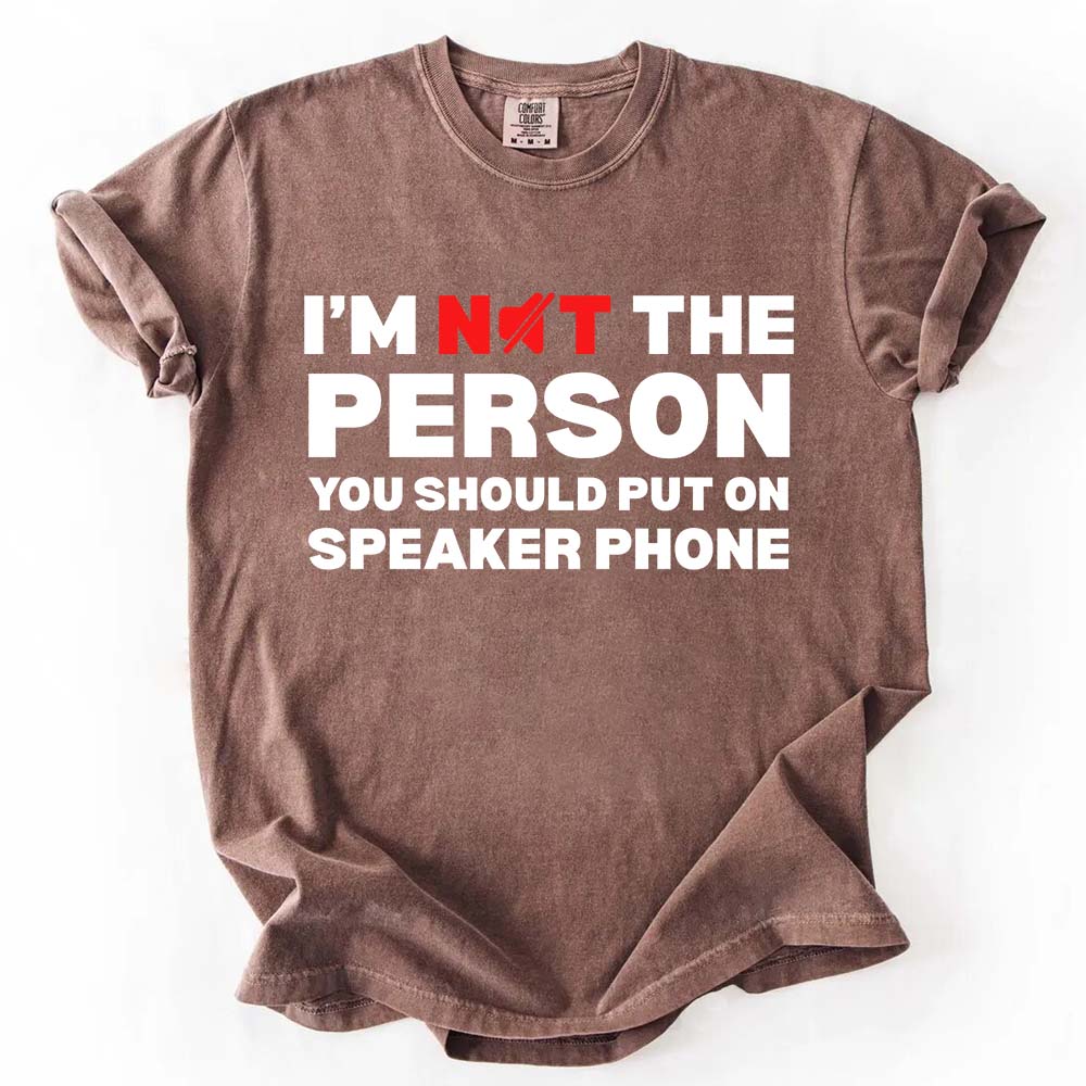 Speaker Phone Unisex T-Shirt â€?Funny Talk Loud Tee