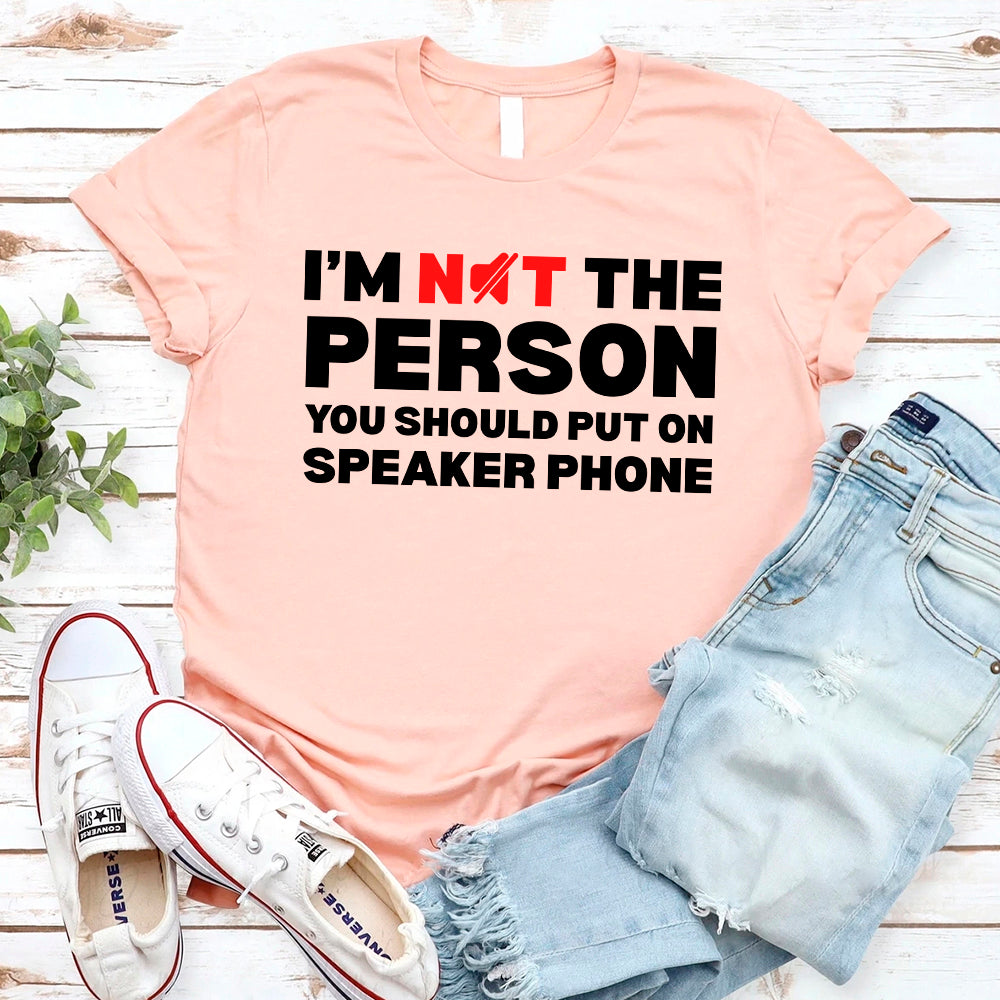 Speaker Phone Unisex T-Shirt â€?Funny Talk Loud Tee