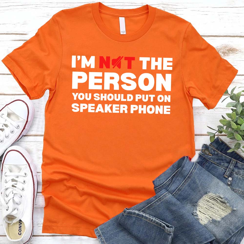 Speaker Phone Unisex T-Shirt â€?Funny Talk Loud Tee