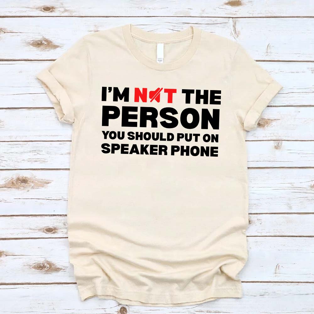 Speaker Phone Unisex T-Shirt â€?Funny Talk Loud Tee