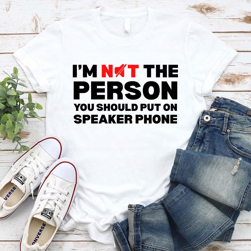 Speaker Phone Unisex T-Shirt â€?Funny Talk Loud Tee