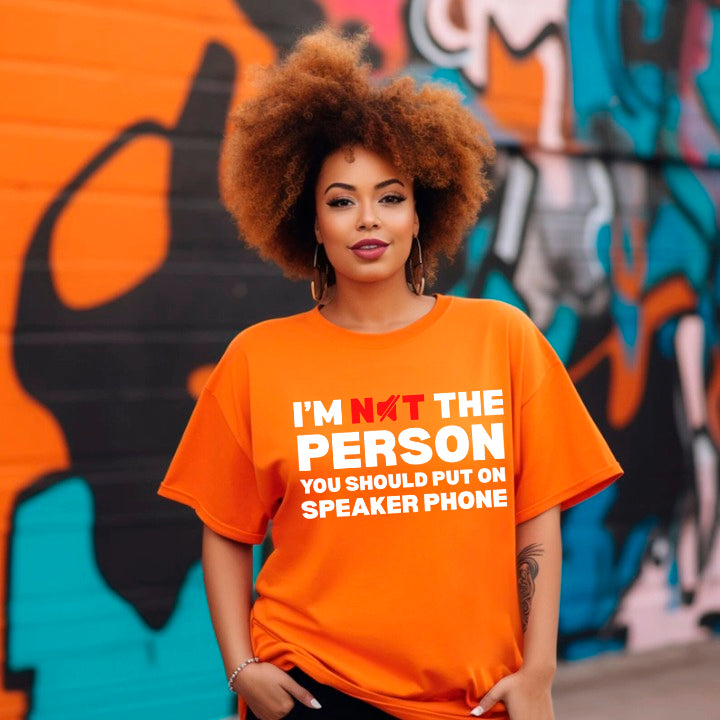 Speaker Phone Unisex T-Shirt â€?Funny Talk Loud Tee