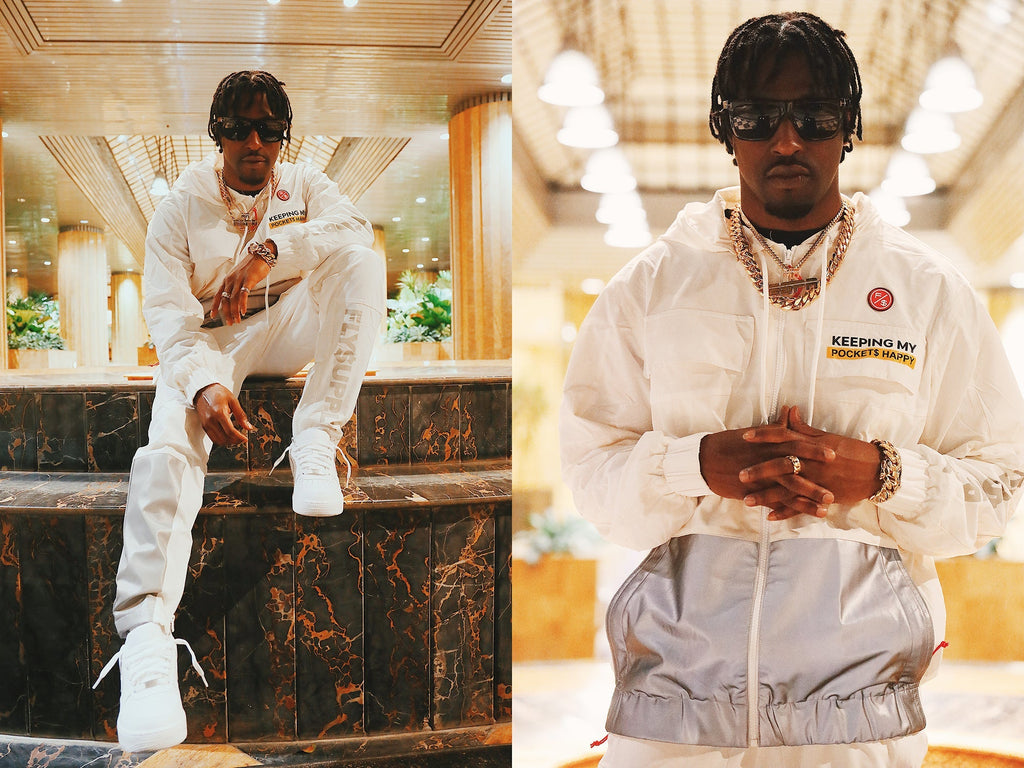 Happy Pockets Jogger (White)