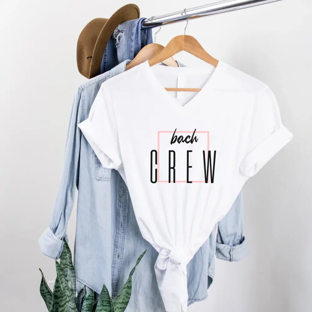 Bach Crew Bride To be Party Bachelorette V-Neck T-shirt